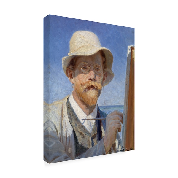 Kroyer 'Self Portrait' Canvas Art,18x24